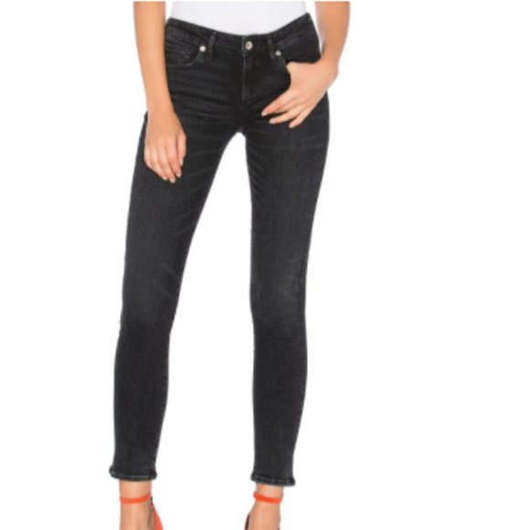 AGOLDE Black Lara Skinny Size 24 - Picture 1 of 6